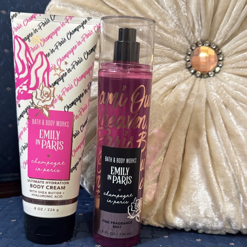 Champagne Body In Paris Cream and Mist Set